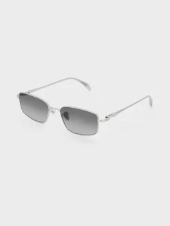 Inara Metallic-Rim Sunglasses