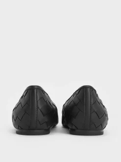 Ivette Woven Bow Ballet Flats