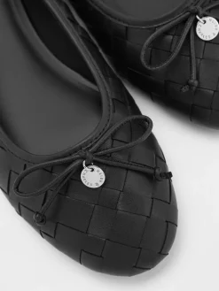 Ivette Woven Bow Ballet Flats