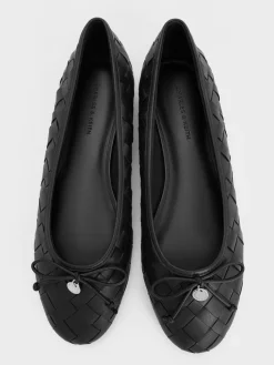 Ivette Woven Bow Ballet Flats