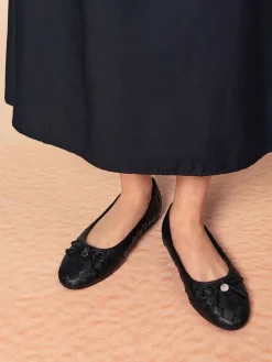 Ivette Woven Bow Ballet Flats