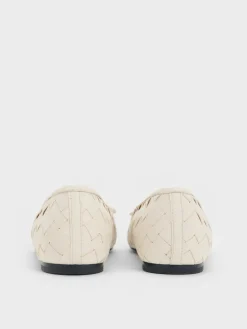 Ivette Woven Bow Ballet Flats