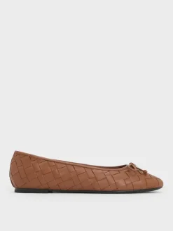 Ivette Woven Bow Ballet Flats