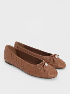 Ivette Woven Bow Ballet Flats