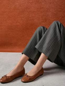 Ivette Woven Bow Ballet Flats