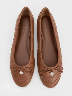 Ivette Woven Bow Ballet Flats