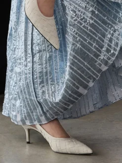 Ivette Woven Pointed Slingback Pumps