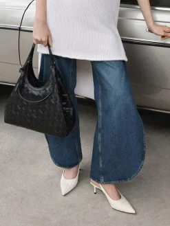 Ivette Woven Pointed Slingback Pumps