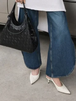 Ivette Woven Pointed Slingback Pumps