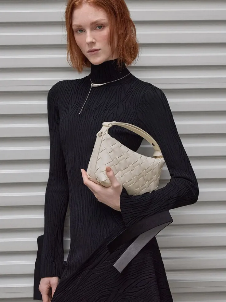 Ivette Woven Shoulder Bag