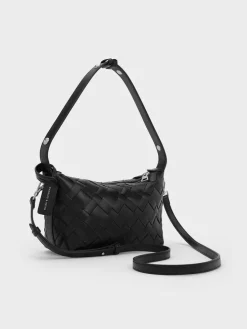 Ivette Woven Shoulder Bag