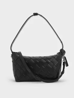 Ivette Woven Shoulder Bag