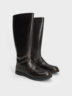 Jagger Knee-High Loafer-Boots