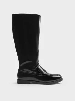 Jagger Knee-High Loafer-Boots