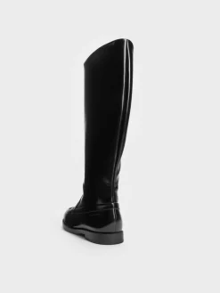 Jagger Knee-High Loafer-Boots