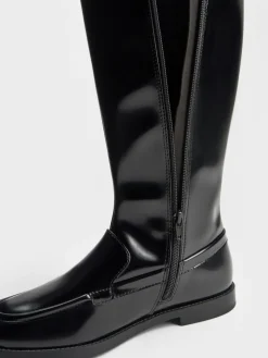 Jagger Knee-High Loafer-Boots