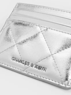 Janie Metallic Quilted Card Holder
