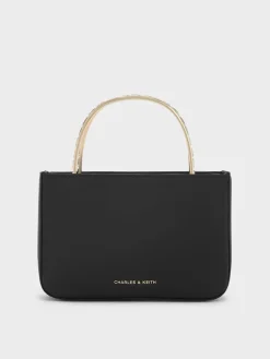 Jennis Satin Crystal Top Handle Bag
