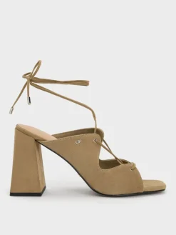 Jianna Suede Heeled Sandals