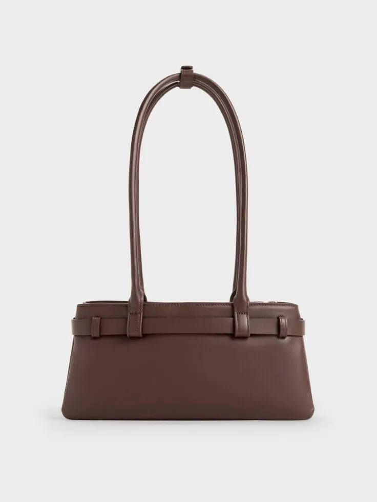 Jody Leather Belted Shoulder Bag