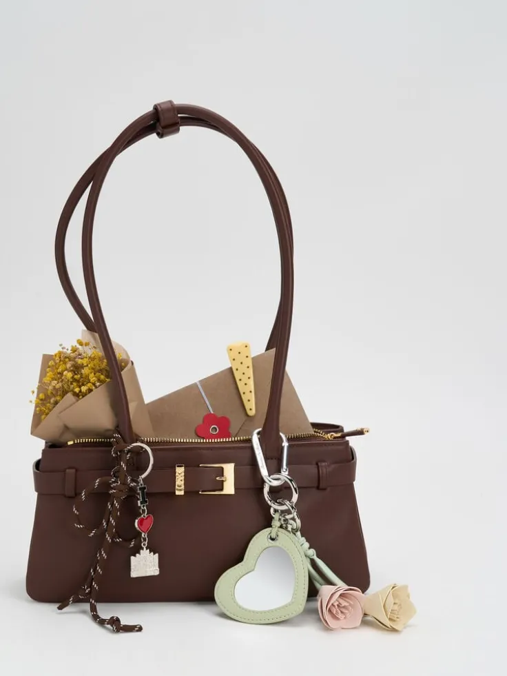 Jody Leather Belted Shoulder Bag