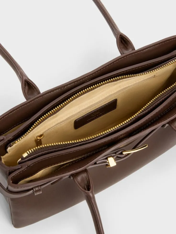 Jody Leather Belted Shoulder Bag