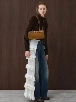 Jody Suede Belted Shoulder Bag