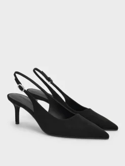 Kaia Faux Suede Slingback Pumps
