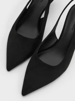Kaia Faux Suede Slingback Pumps