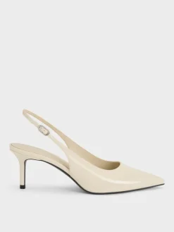 Kaia Patent Slingback Pumps