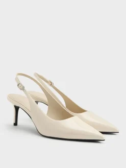 Kaia Patent Slingback Pumps
