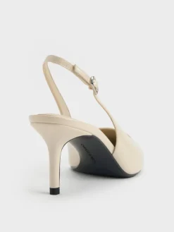Kaia Patent Slingback Pumps