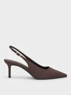 Kaia Satin Slingback Pumps