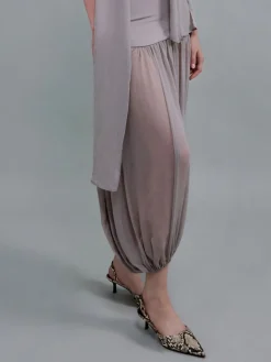 Kaia Snake-Print Pointed Slingback Pumps