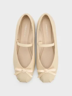 Kelis Rose-Bow Mary Jane Flats