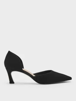 Kerra Twill Pointed D'Orsay Pumps