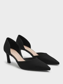 Kerra Twill Pointed D'Orsay Pumps