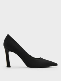 Kerra Twill Pointed High Heels