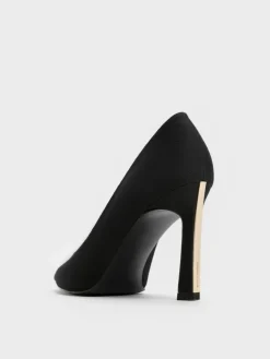 Kerra Twill Pointed High Heels