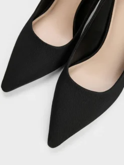Kerra Twill Pointed High Heels