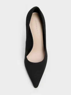 Kerra Twill Pointed High Heels