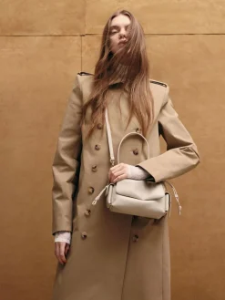 Khai Ruched Top Handle Bag