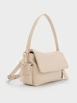 Khai Ruched Top Handle Bag