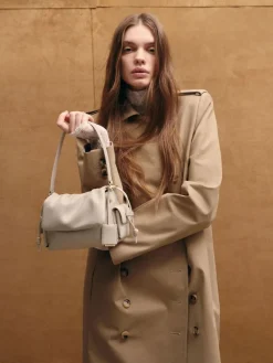 Khai Ruched Top Handle Bag