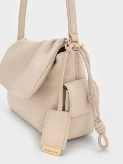 Khai Ruched Top Handle Bag
