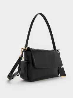 Khai Ruched Top Handle Bag