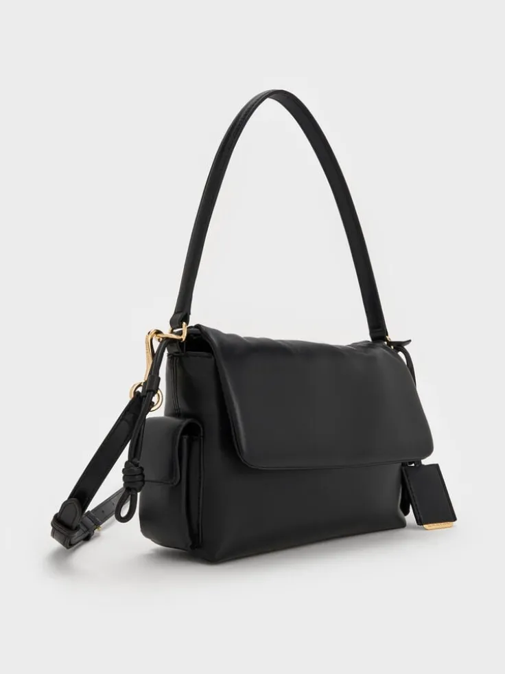 Khai Ruched Top Handle Bag