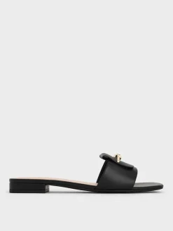 Knotted Accent Slide Sandals