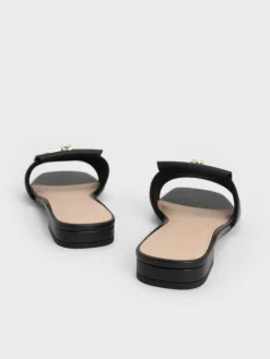 Knotted Accent Slide Sandals