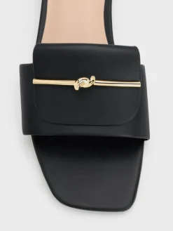 Knotted Accent Slide Sandals